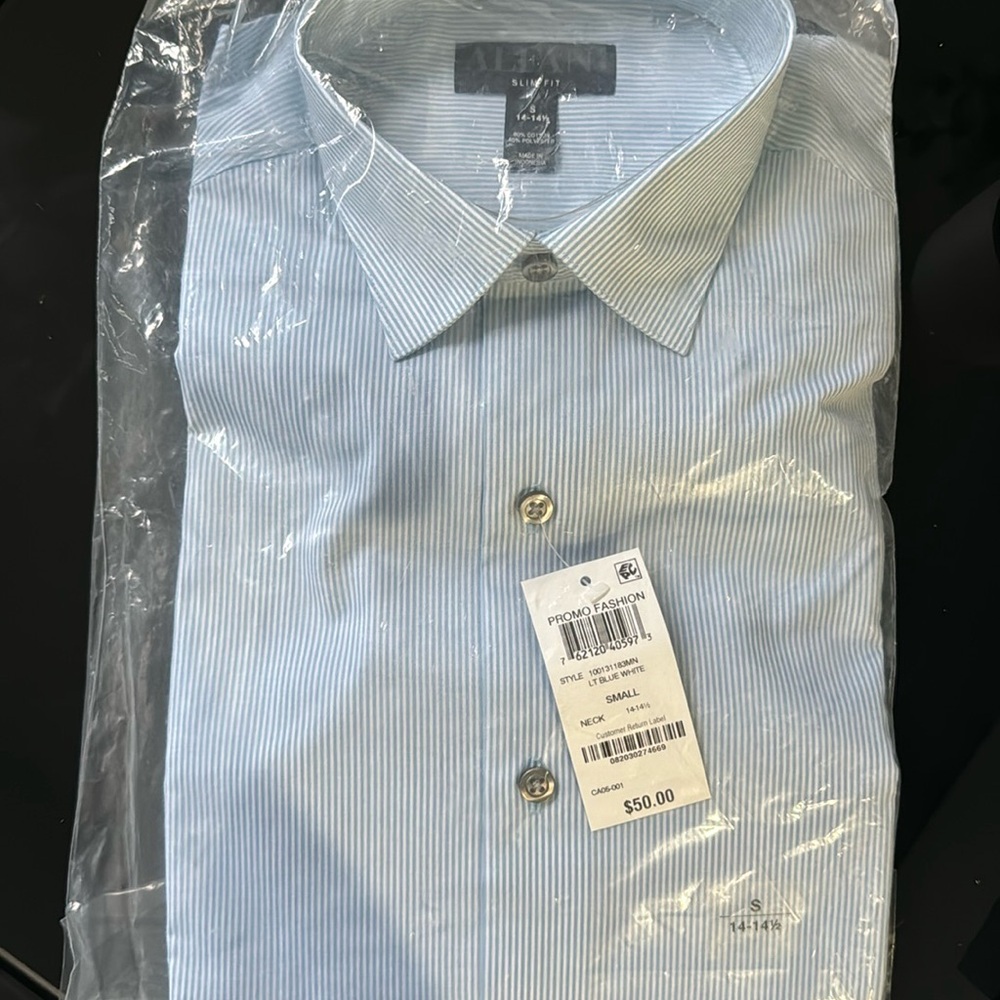 Alfani blue dress shirt